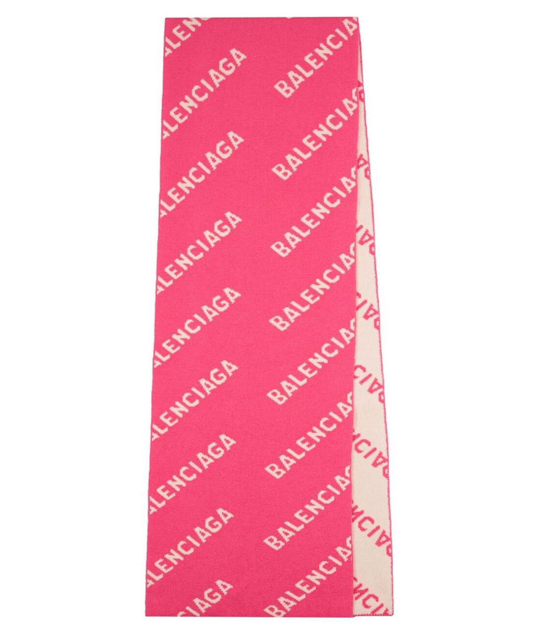 BALENCIAGA Розовый шарф, фото 1