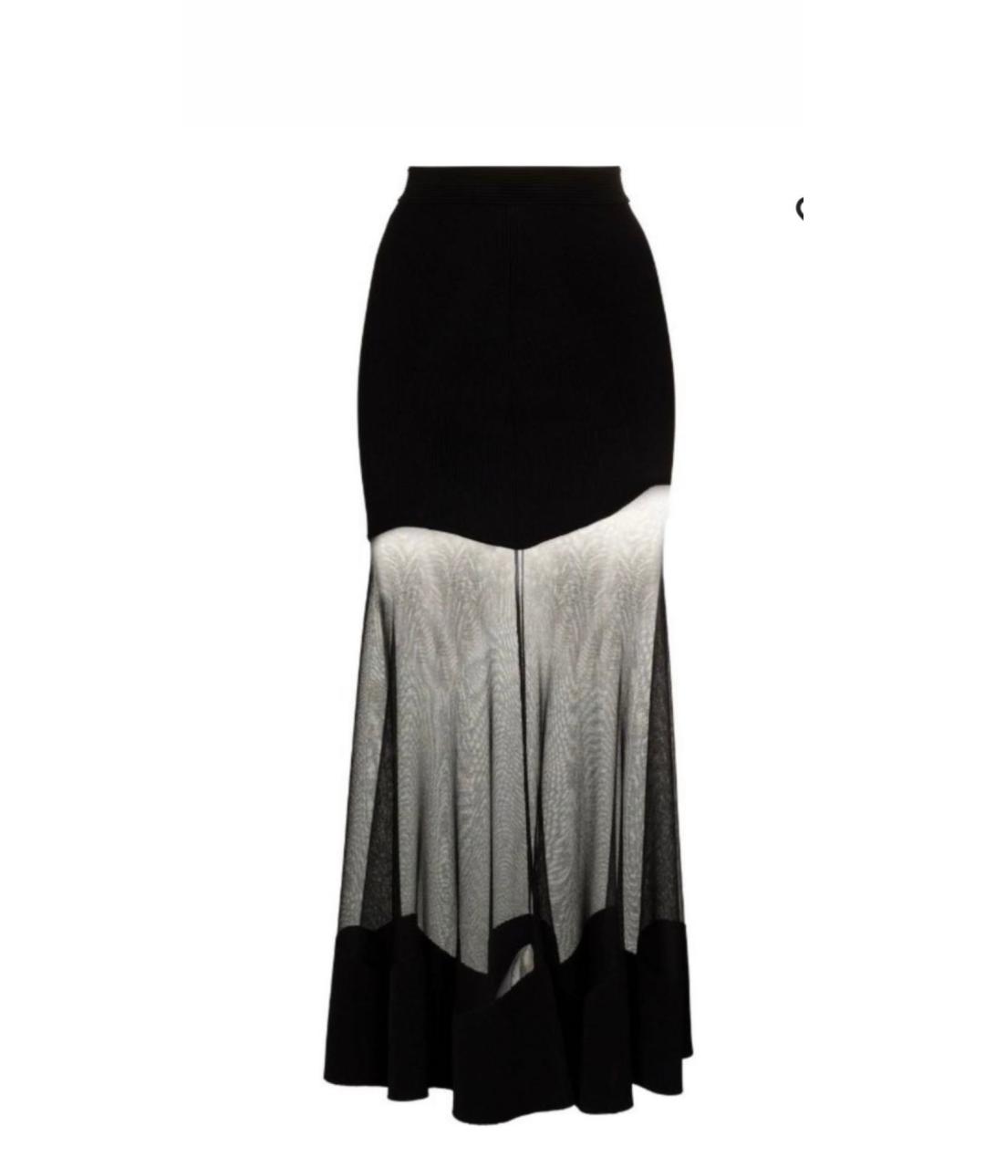 ALEXANDER MCQUEEN Черная юбка миди, фото 1