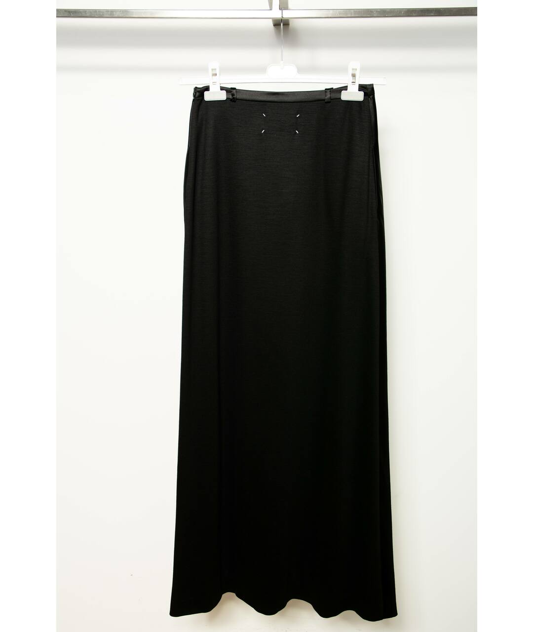 MAISON MARGIELA Черная шерстяная юбка макси, фото 2