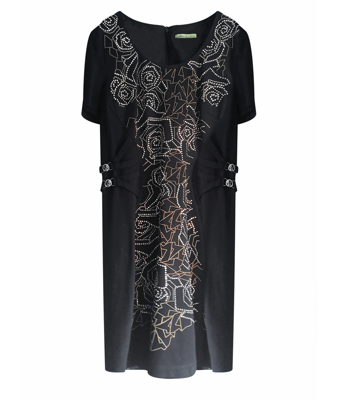 VERSACE JEANS COUTURE Черное вискозное повседневное платье, фото 1