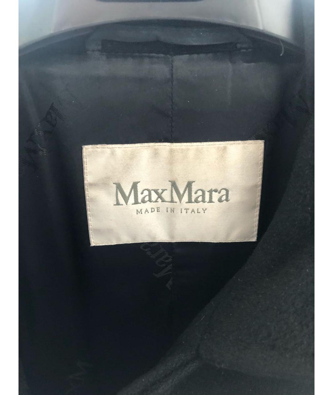 MAX MARA Черное шерстяное пальто, фото 4