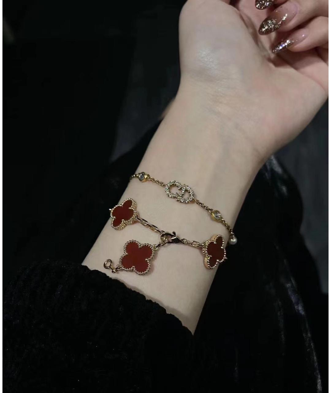 VAN CLEEF & ARPELS Красный браслет из желтого золота, фото 4