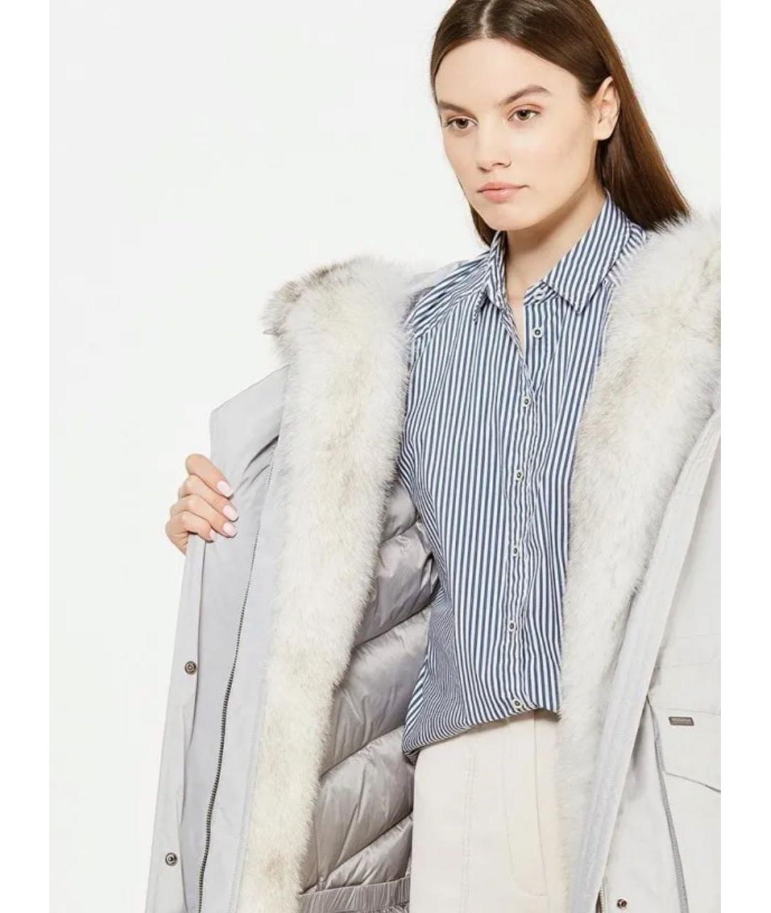 WOOLRICH Голубая полиэстеровая парка, фото 4
