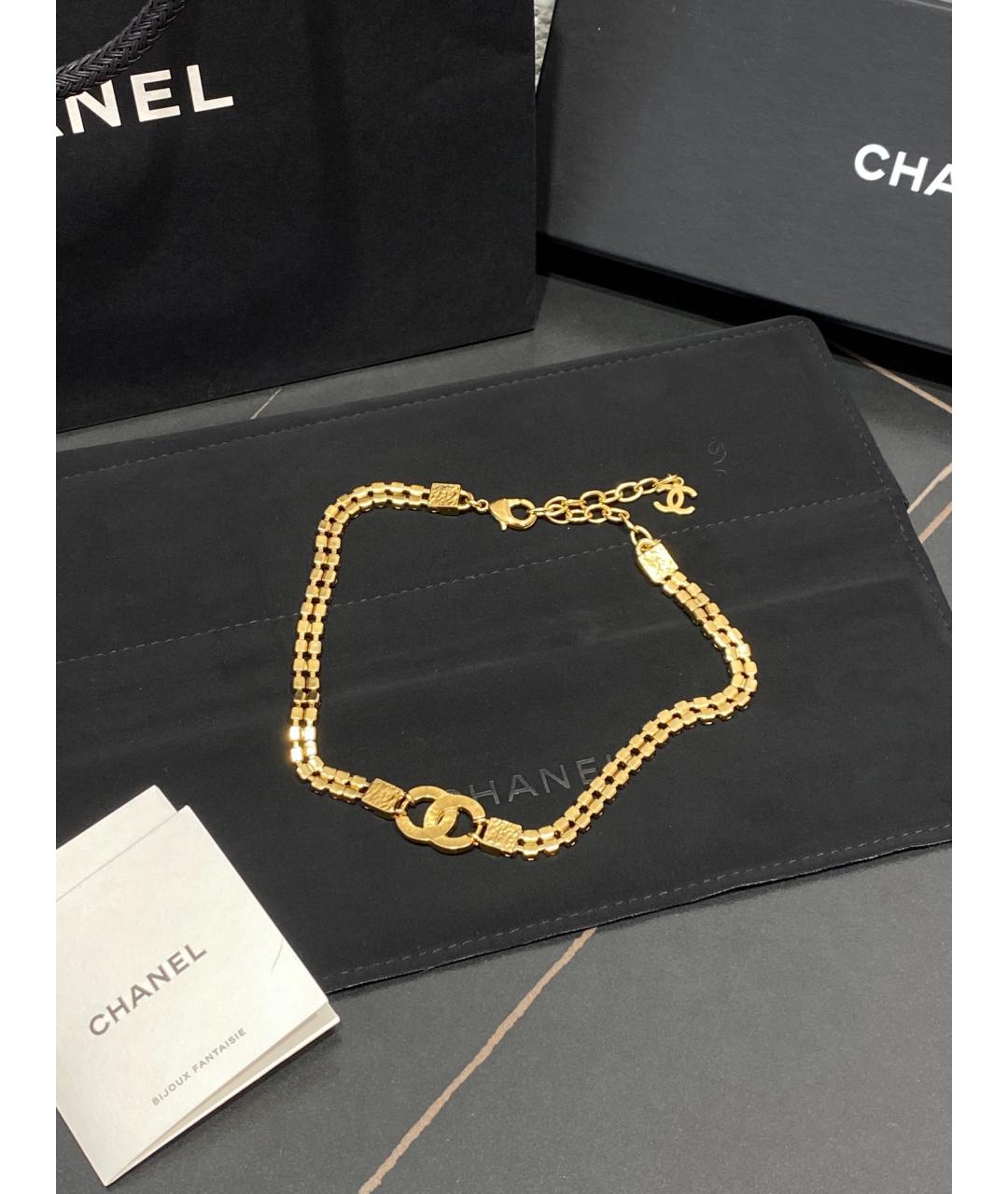 CHANEL Золотой чокер, фото 4