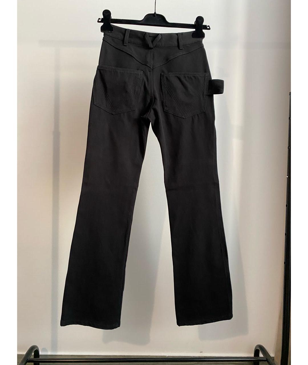 BOTTEGA VENETA Черные хлопковые джинсы клеш, фото 2