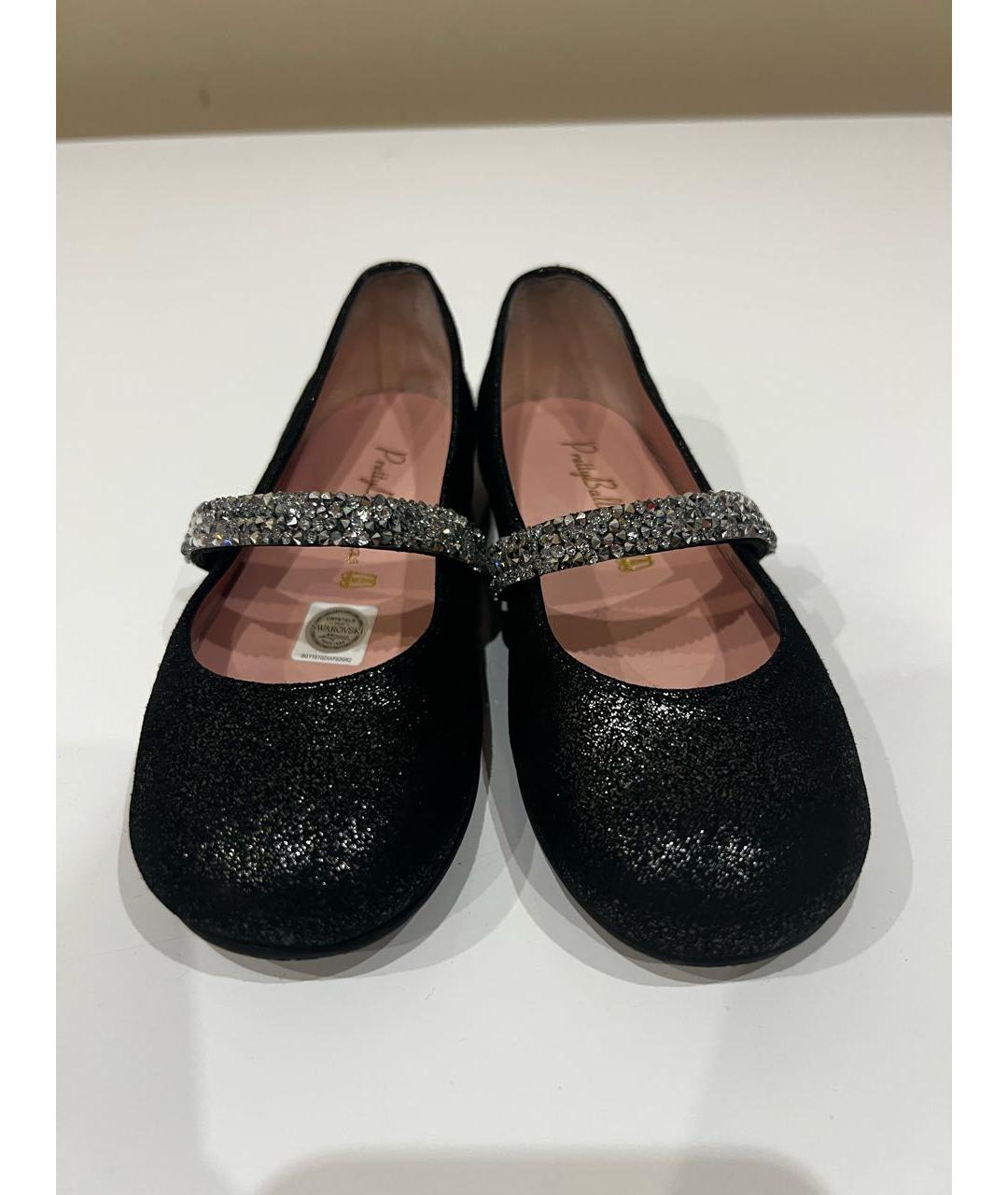 PRETTY BALLERINAS Черные замшевые туфли, фото 2