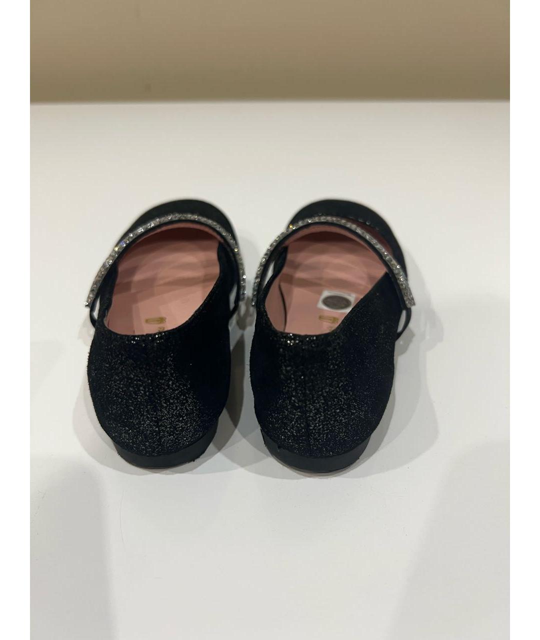PRETTY BALLERINAS Черные замшевые туфли, фото 3