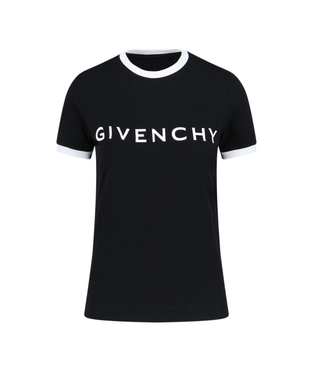 GIVENCHY Черная хлопковая футболка, фото 1