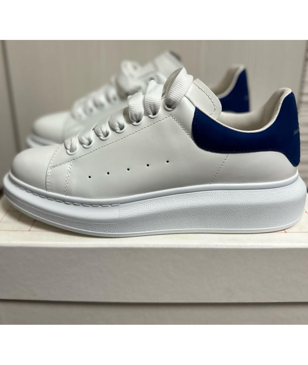 ALEXANDER MCQUEEN Белые кожаные кеды, фото 9