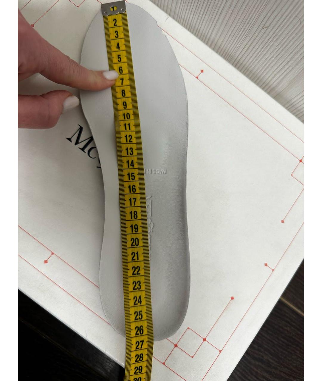 ALEXANDER MCQUEEN Белые кожаные кеды, фото 7