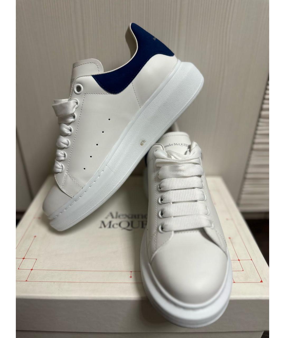 ALEXANDER MCQUEEN Белые кожаные кеды, фото 5