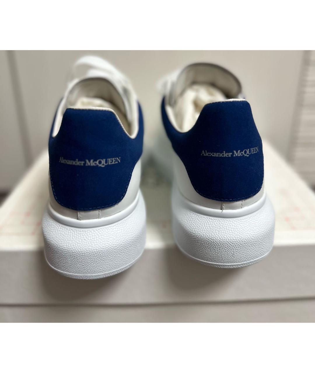 ALEXANDER MCQUEEN Белые кожаные кеды, фото 2