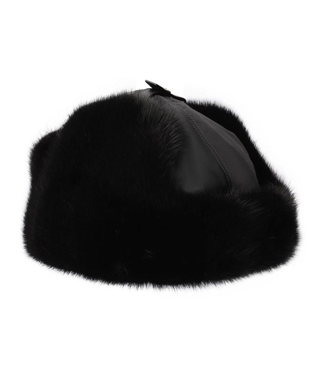 PRADA Черная шапка, фото 2