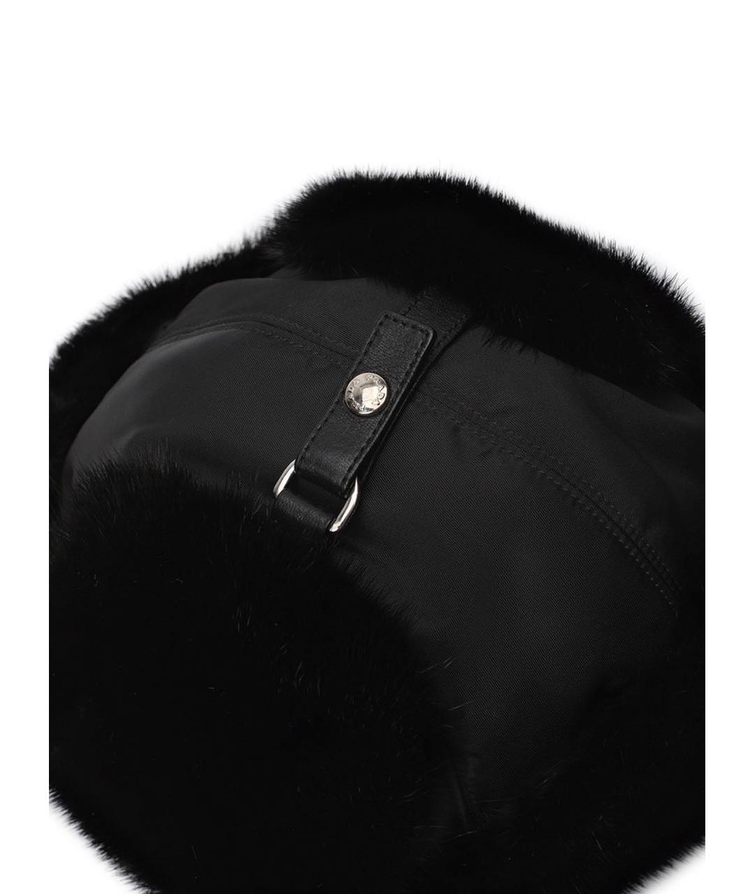 PRADA Черная шапка, фото 3