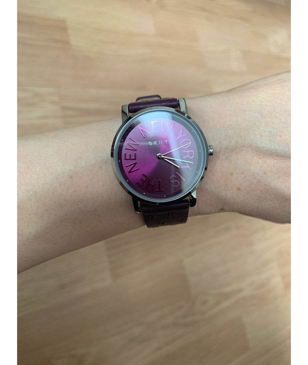 DKNY Фиолетовые стальные часы, фото 5