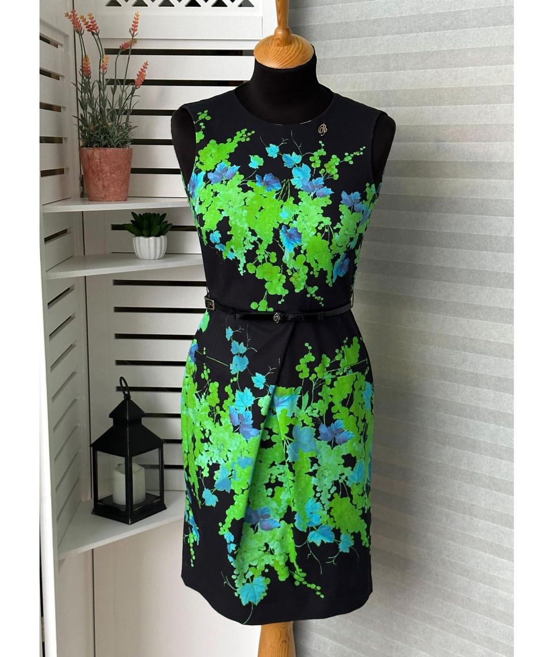 BLUMARINE Мульти хлопко-эластановое коктейльное платье, фото 9