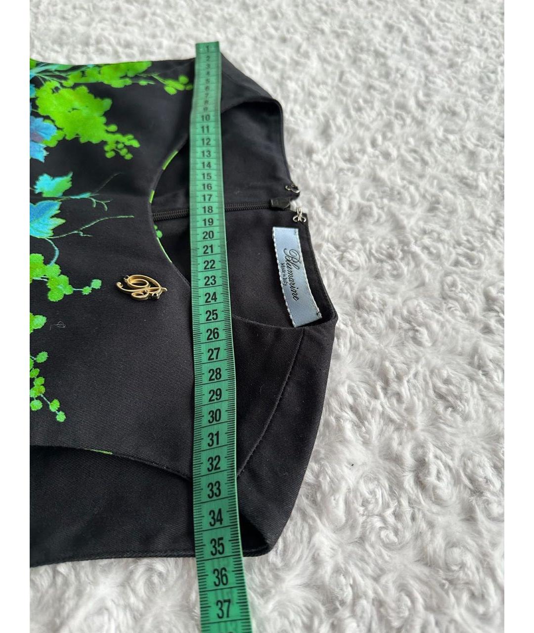 BLUMARINE Мульти хлопко-эластановое коктейльное платье, фото 3