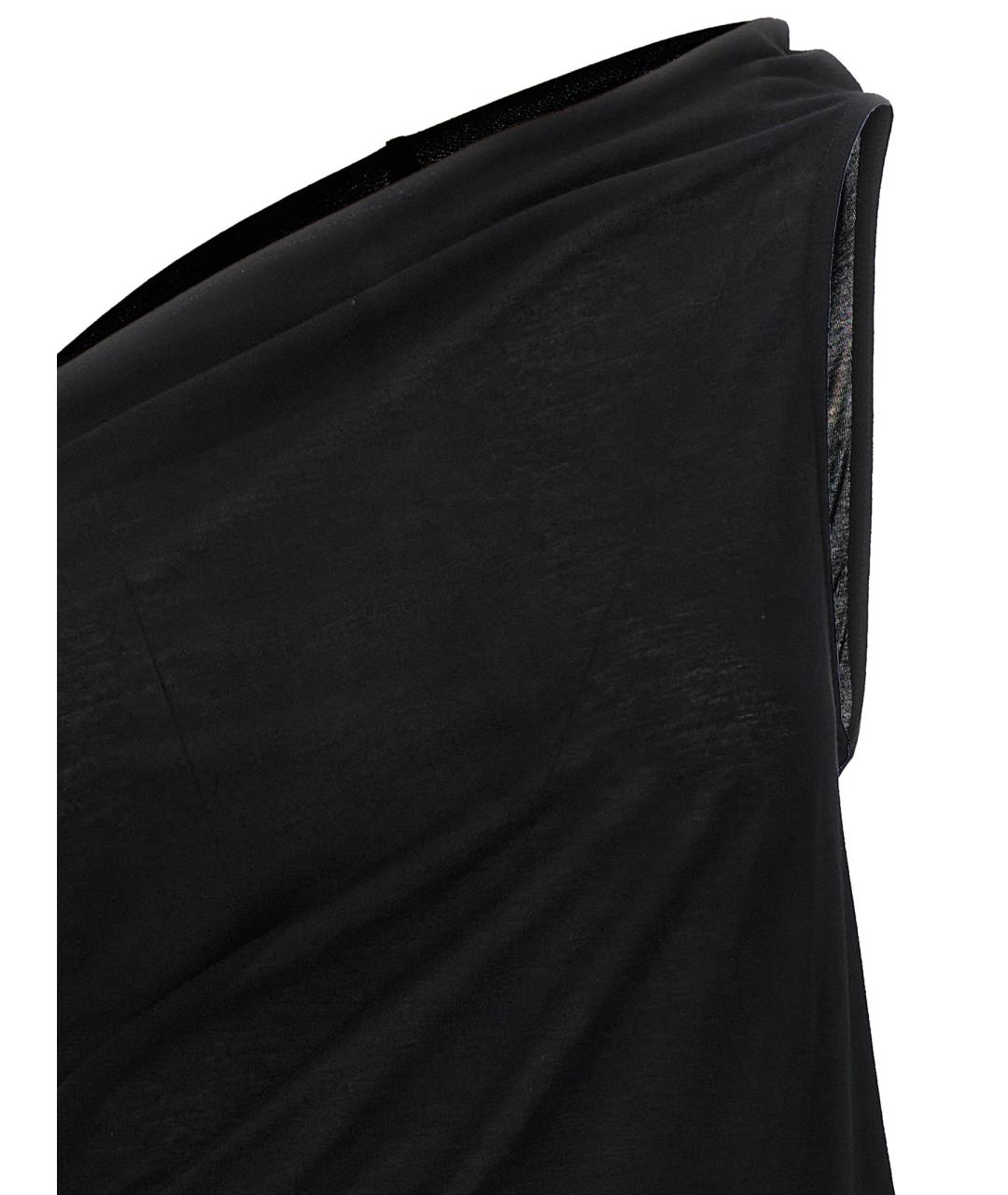 RICK OWENS Черная вискозная блузы, фото 3