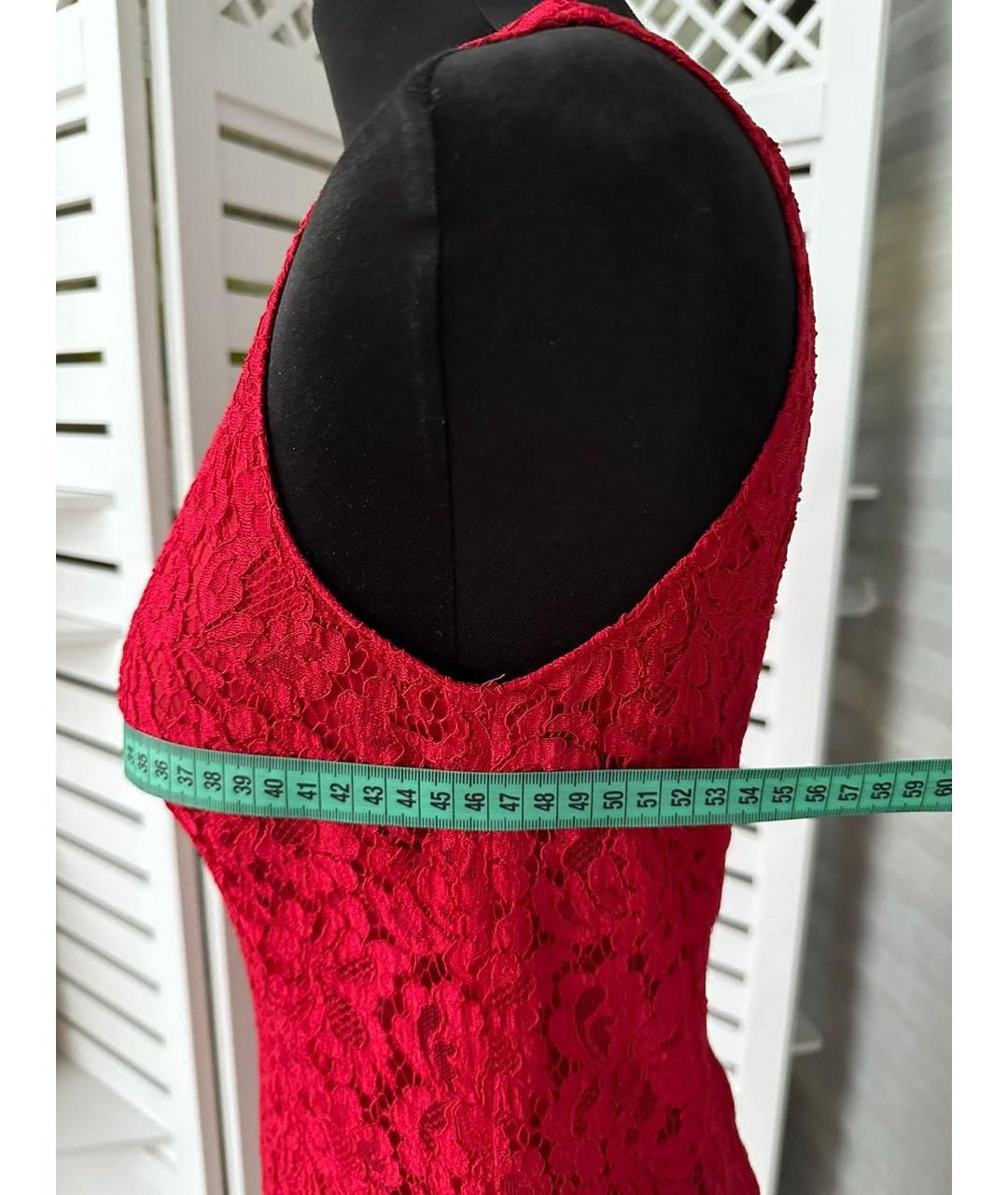 DOLCE&GABBANA Красное хлопковое вечернее платье, фото 3