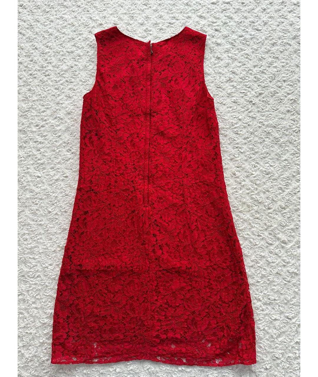 DOLCE&GABBANA Красное хлопковое вечернее платье, фото 8