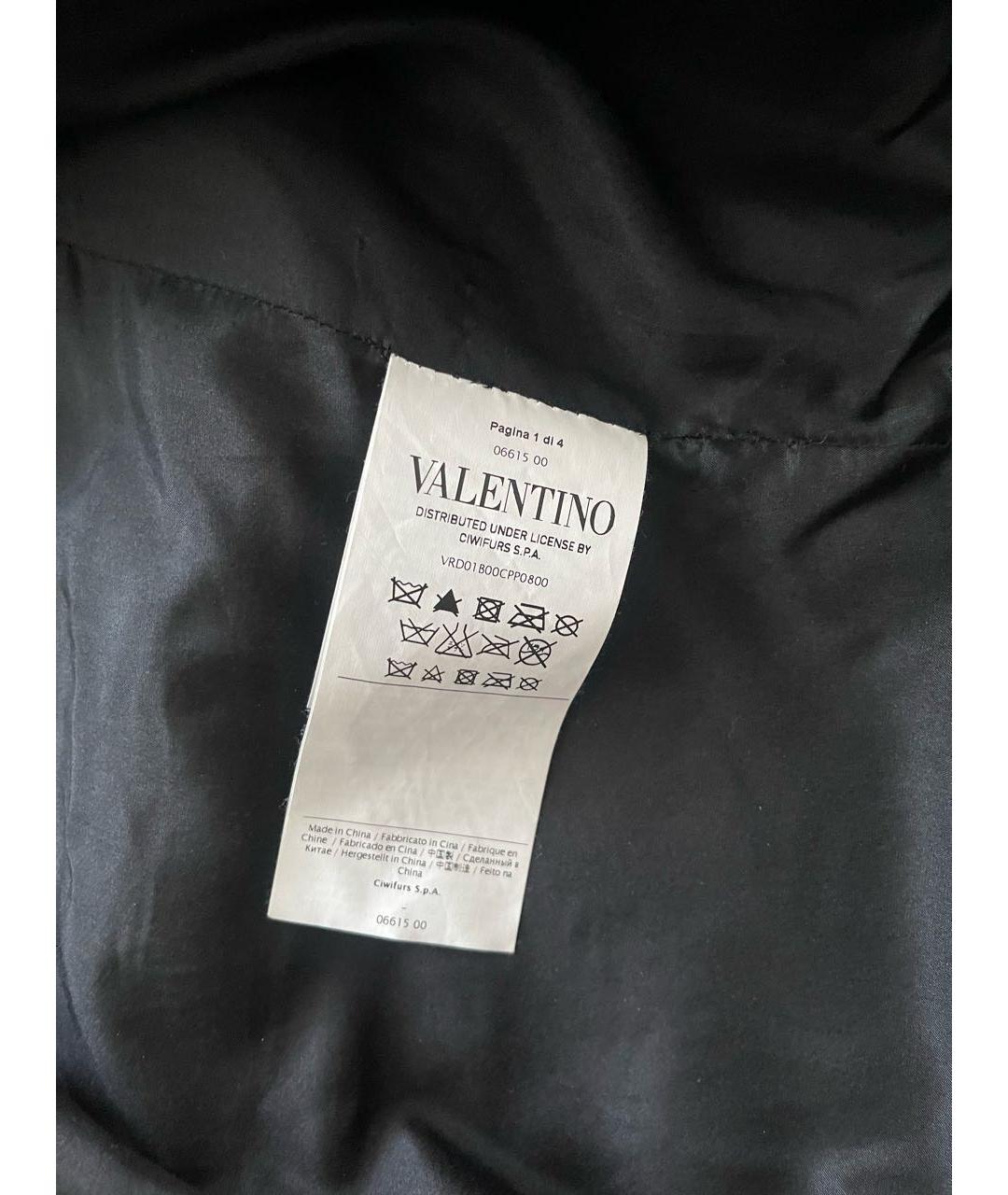 VALENTINO Черное пальто, фото 3
