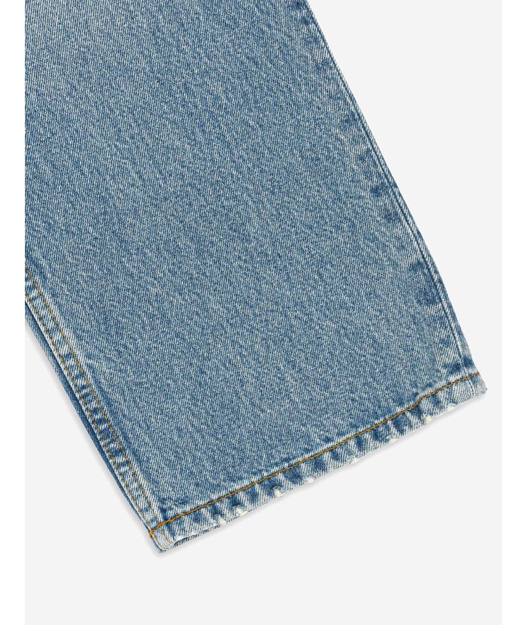 RE/DONE Синие хлопковые прямые джинсы, фото 6
