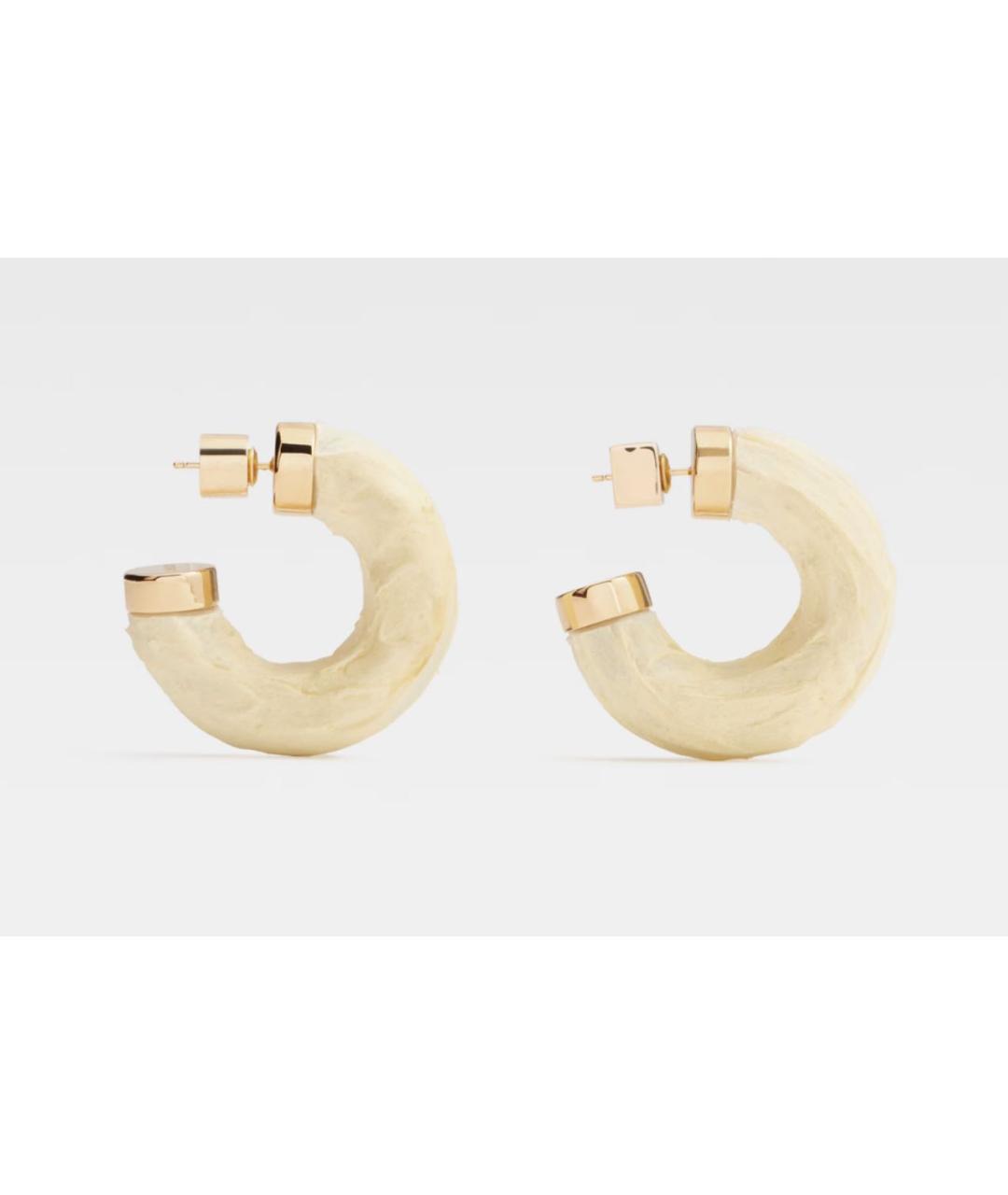 JACQUEMUS Бежевые серьги, фото 7