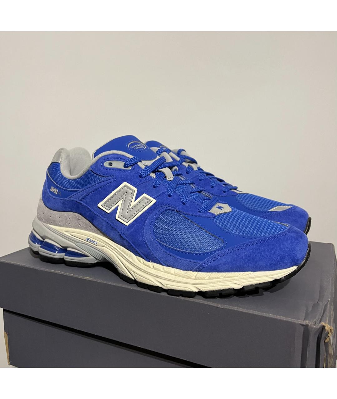 NEW BALANCE Синие замшевые низкие кроссовки / кеды, фото 3