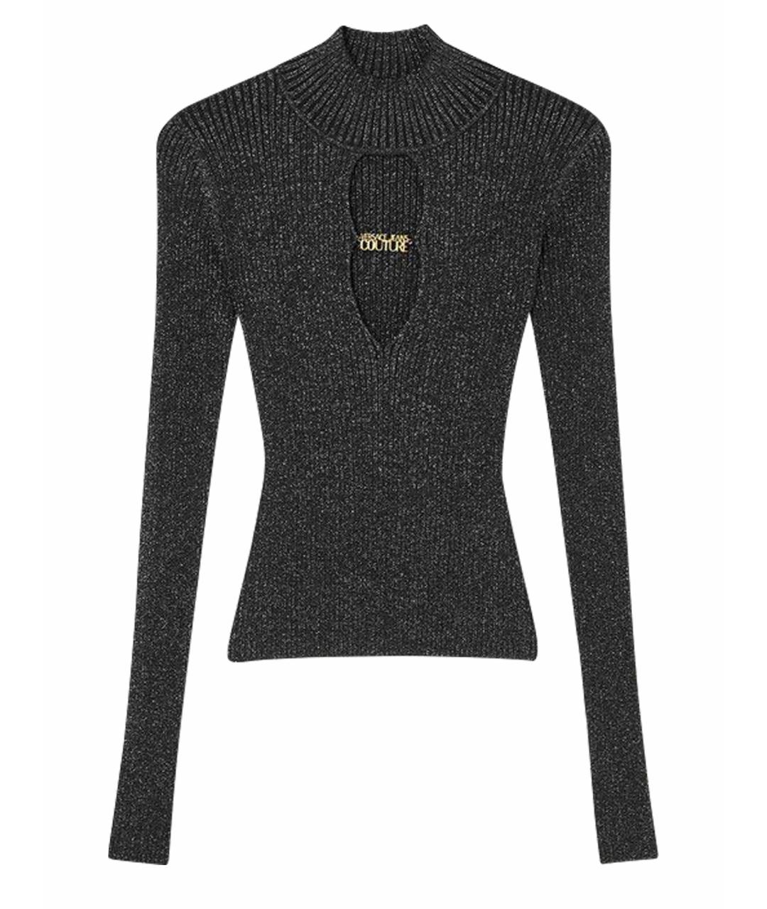 VERSACE JEANS COUTURE Черный вискозный джемпер / свитер, фото 1