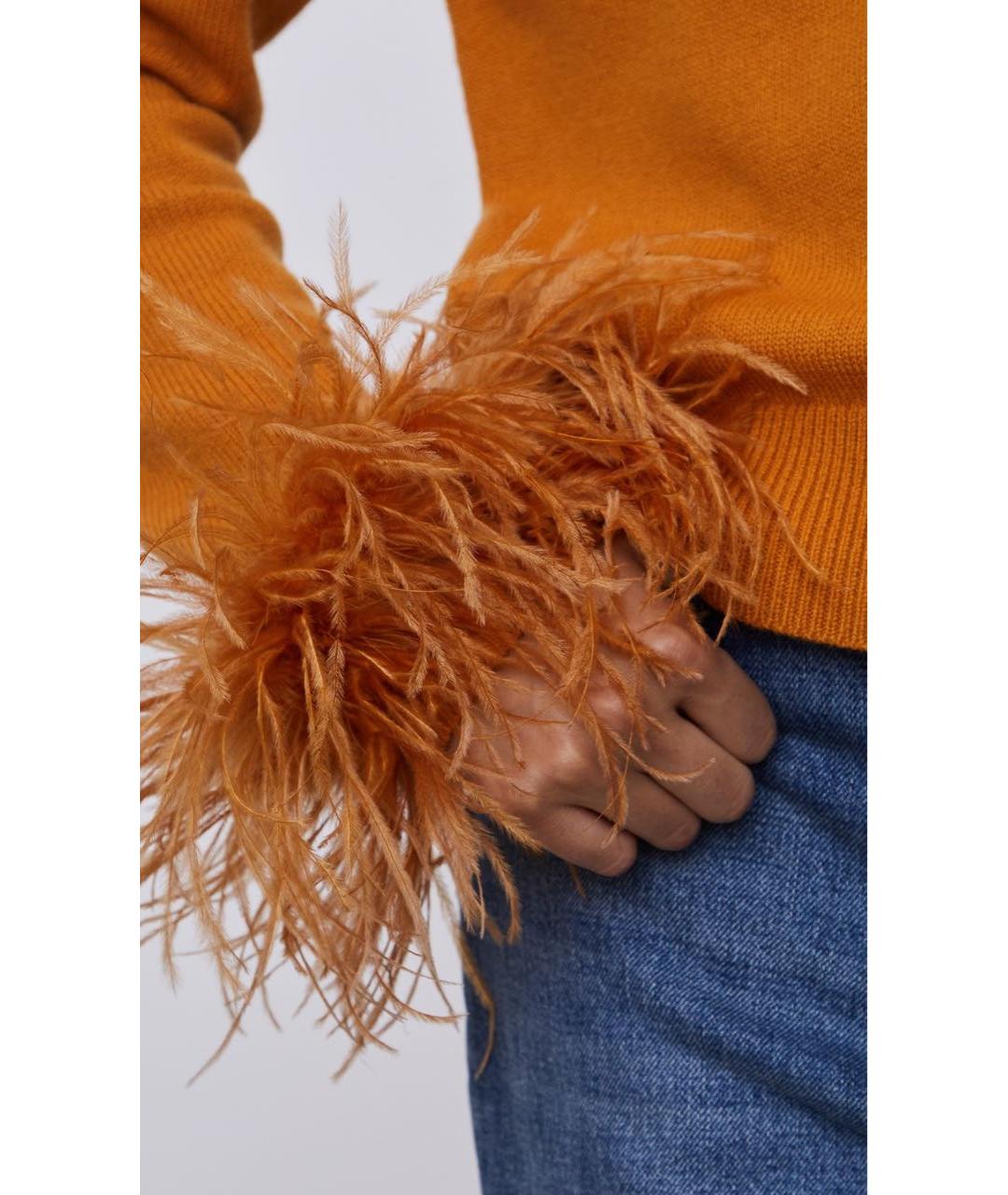 12 STOREEZ Оранжевый шерстяной кардиган, фото 4