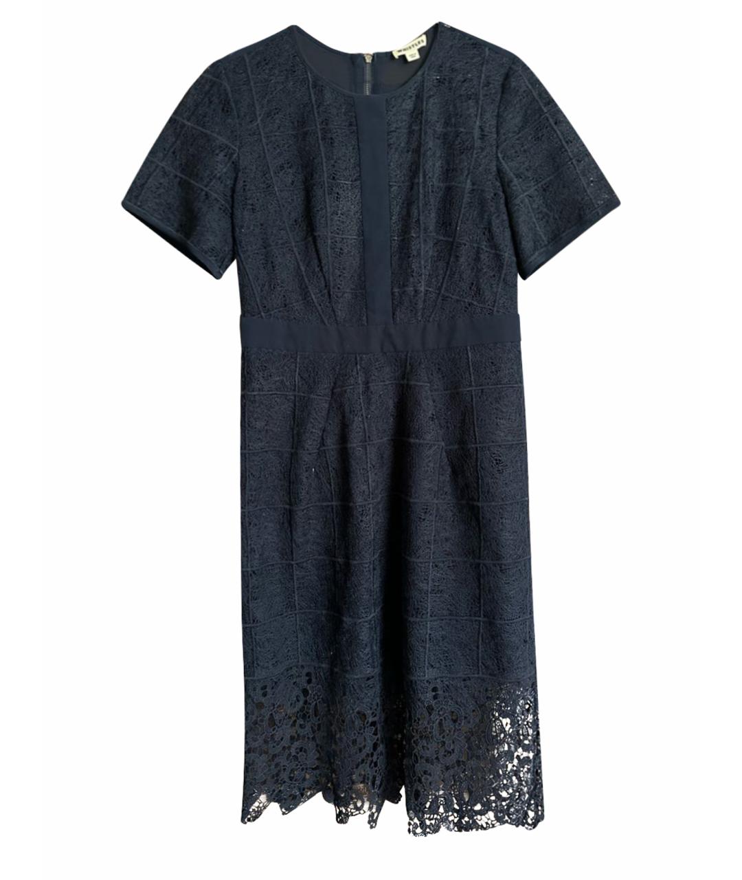 WHISTLES Темно-синее полиэстеровое коктейльное платье, фото 1