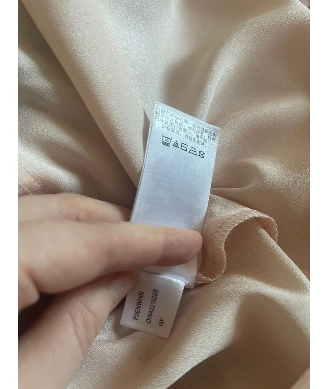 DKNY Бордовая полиэстеровая юбка макси, фото 6