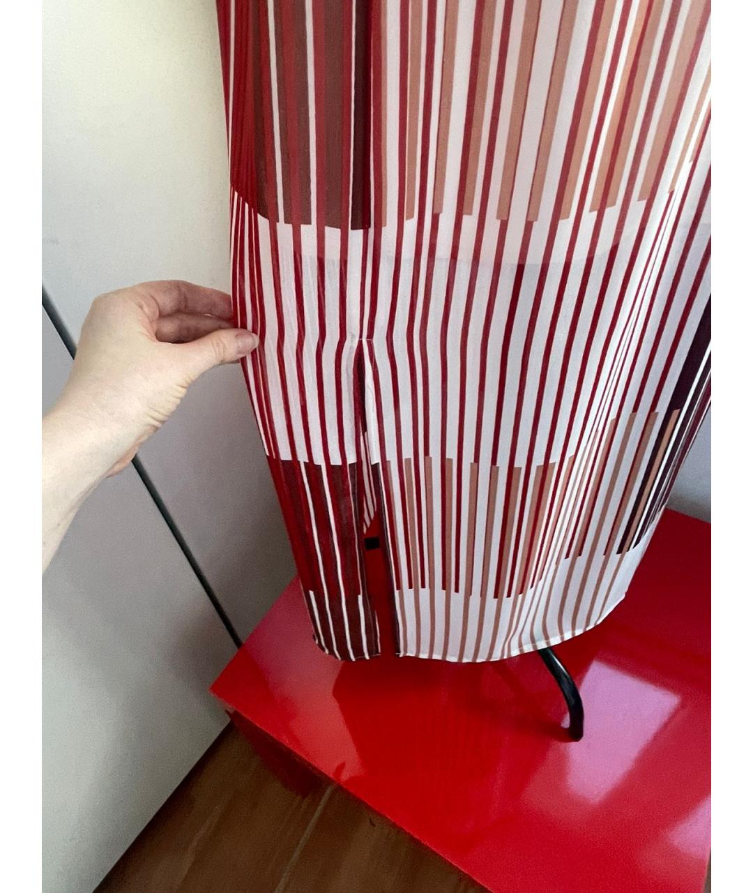 DKNY Бордовая полиэстеровая юбка макси, фото 4