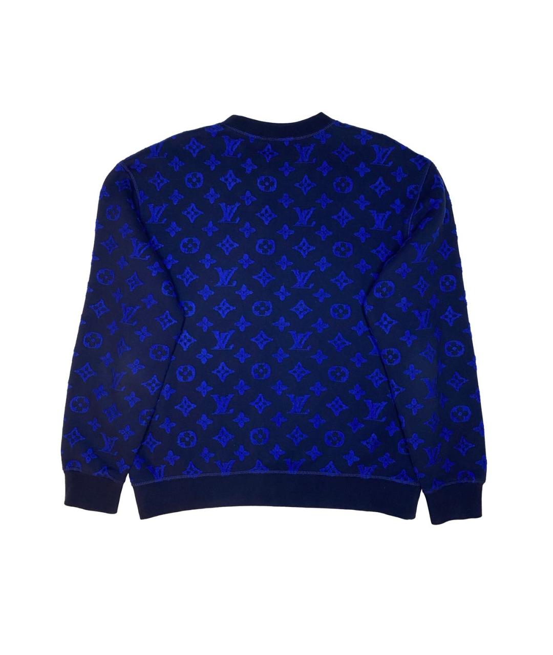 LOUIS VUITTON Темно-синий хлопковый джемпер / свитер, фото 3