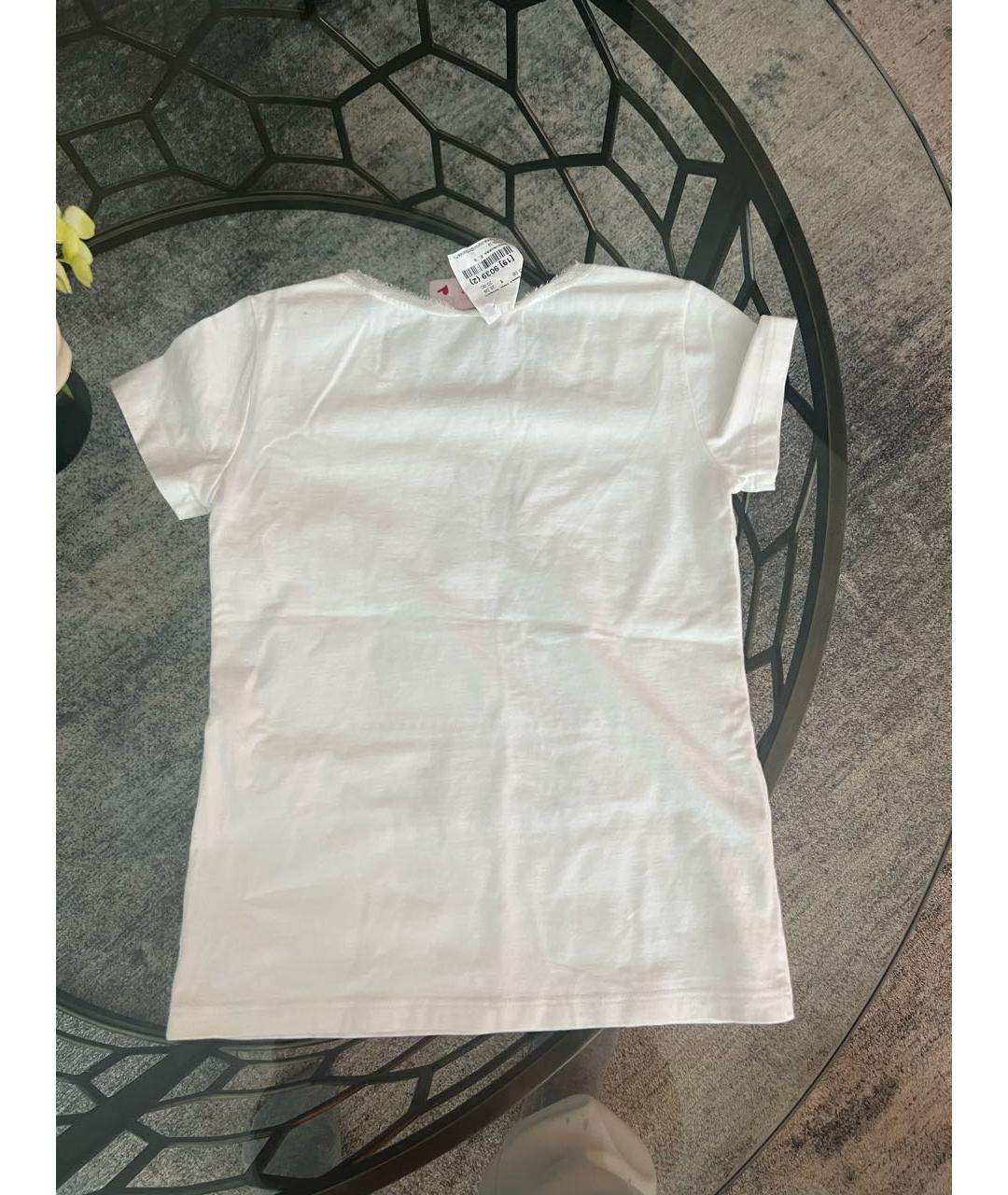 LANVIN ENFANT Белый хлопковый детская футболка / топ, фото 2