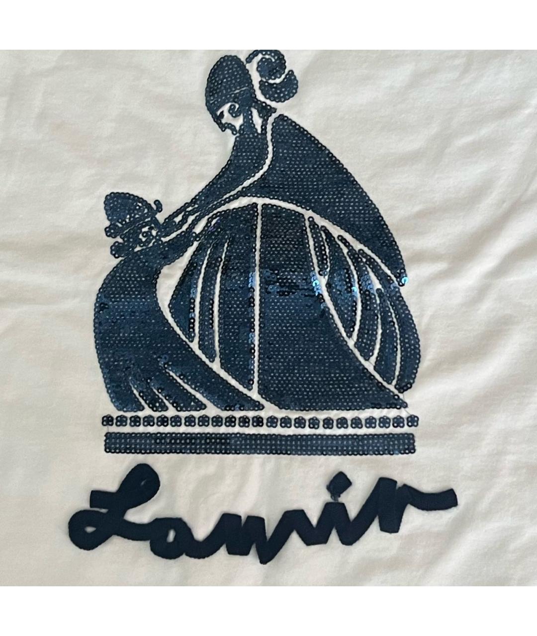 LANVIN ENFANT Белый хлопковый детская футболка / топ, фото 4