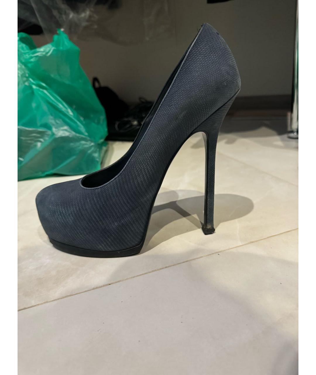 SAINT LAURENT Синие туфли, фото 5