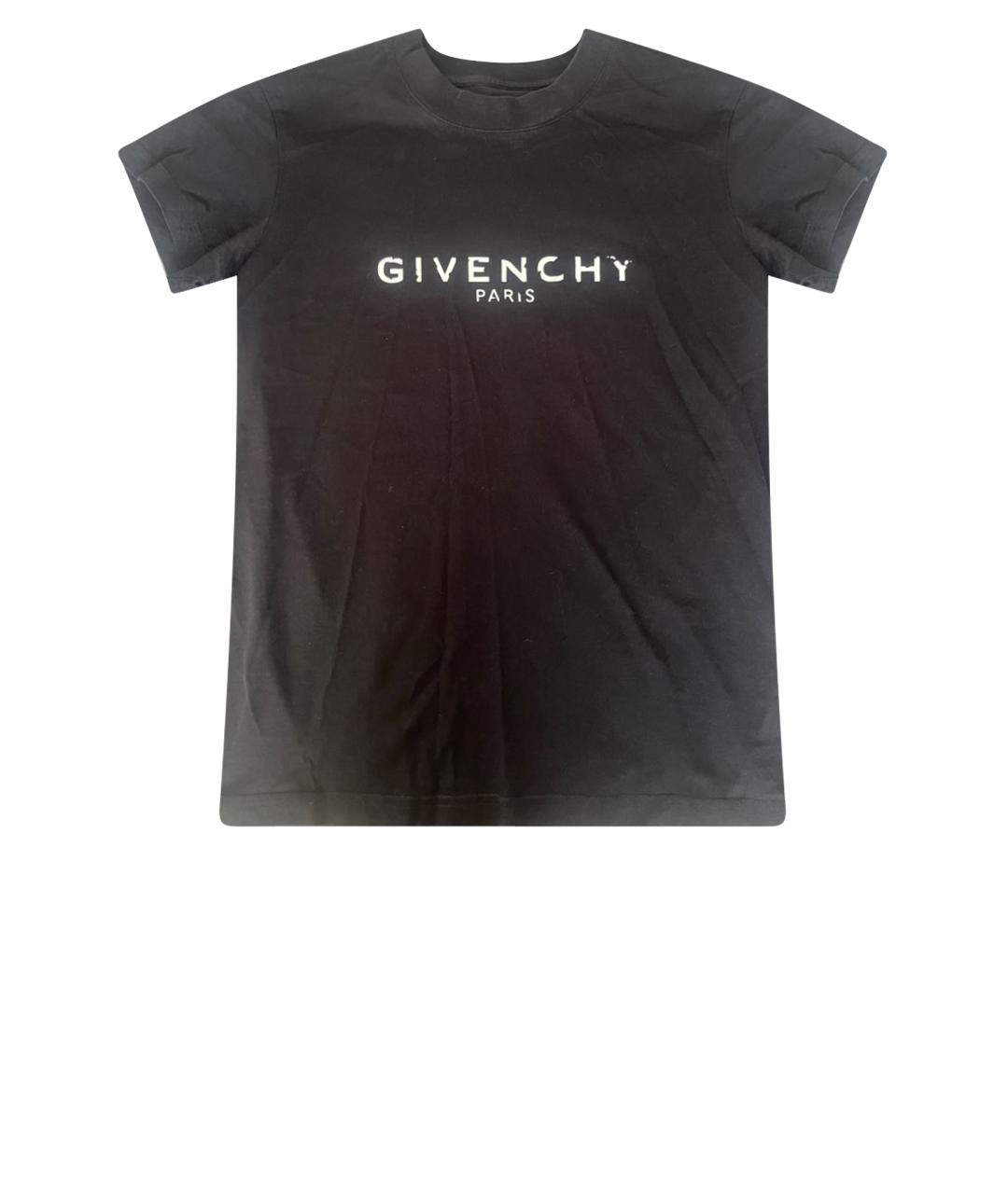 GIVENCHY Черная хлопковая футболка, фото 1