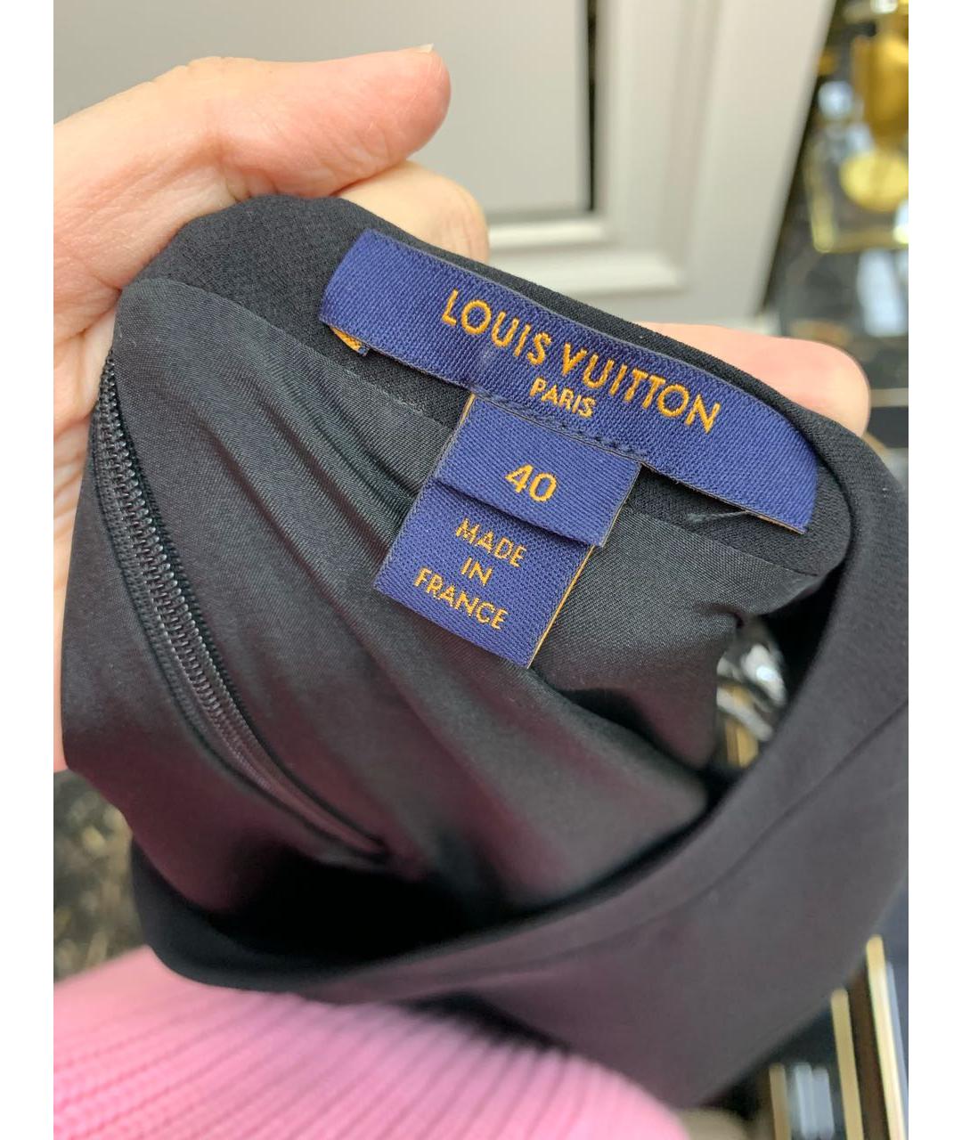 LOUIS VUITTON Черное коктейльное платье, фото 8