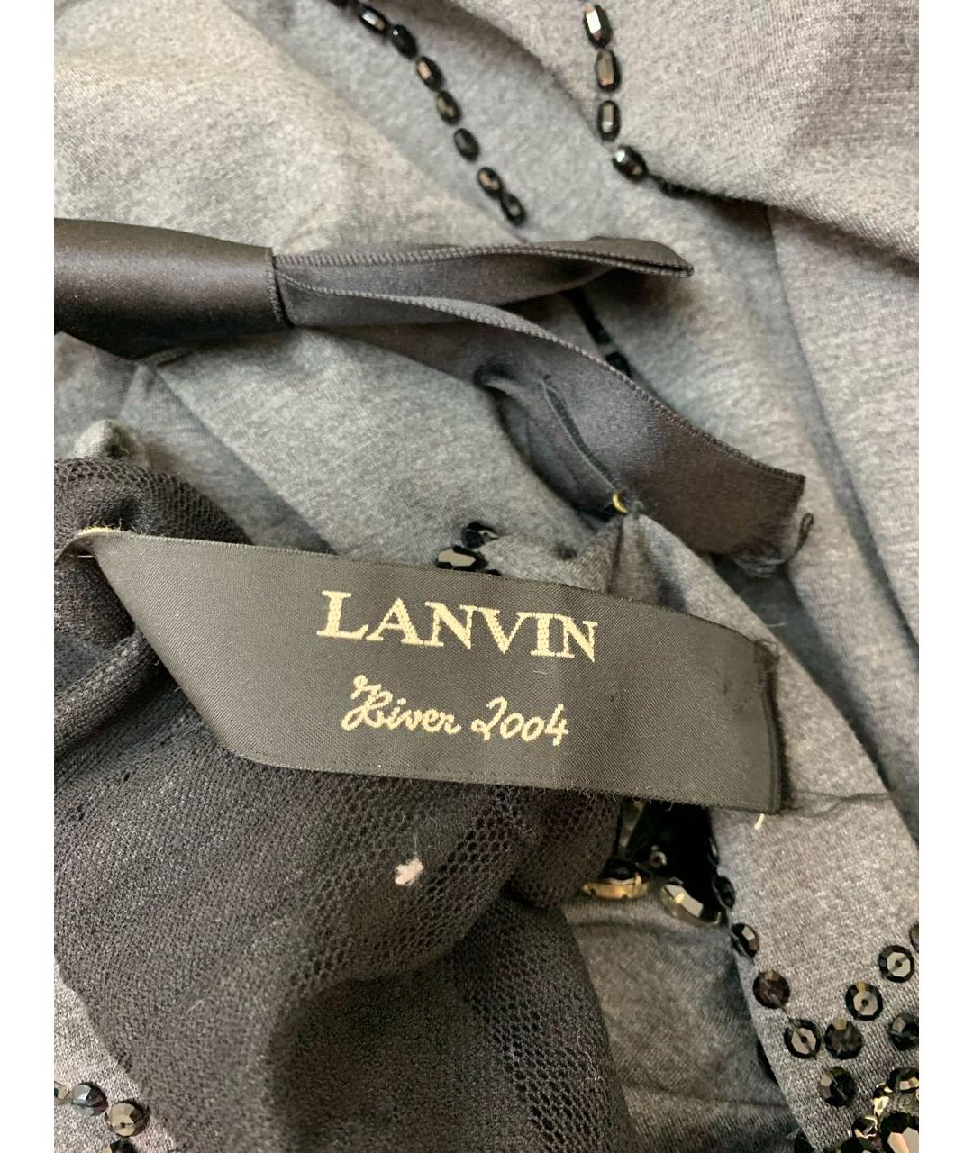 LANVIN Серое платье, фото 4