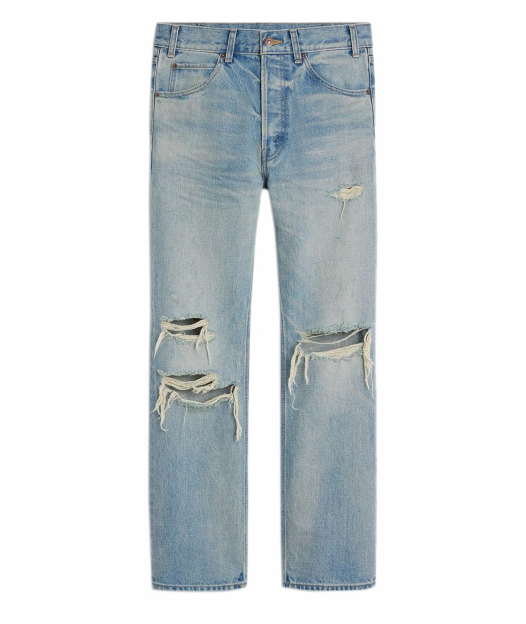 CELINE Голубые прямые джинсы, фото 1