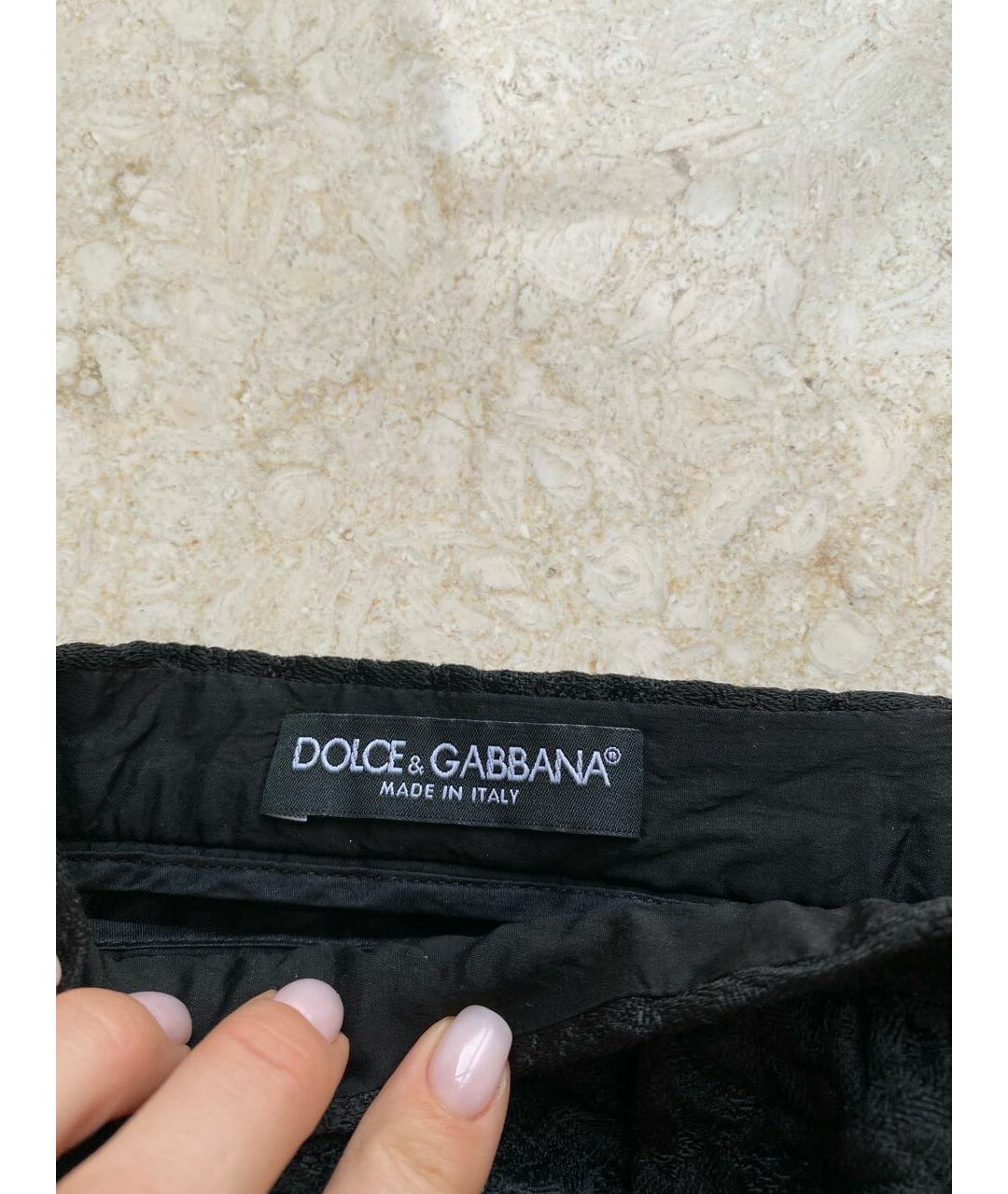 DOLCE&GABBANA Черная вискозная юбка мини, фото 7