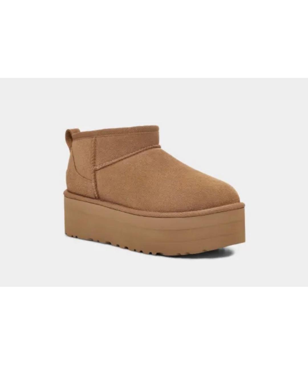 UGG AUSTRALIA Коричневые замшевые ботинки, фото 2