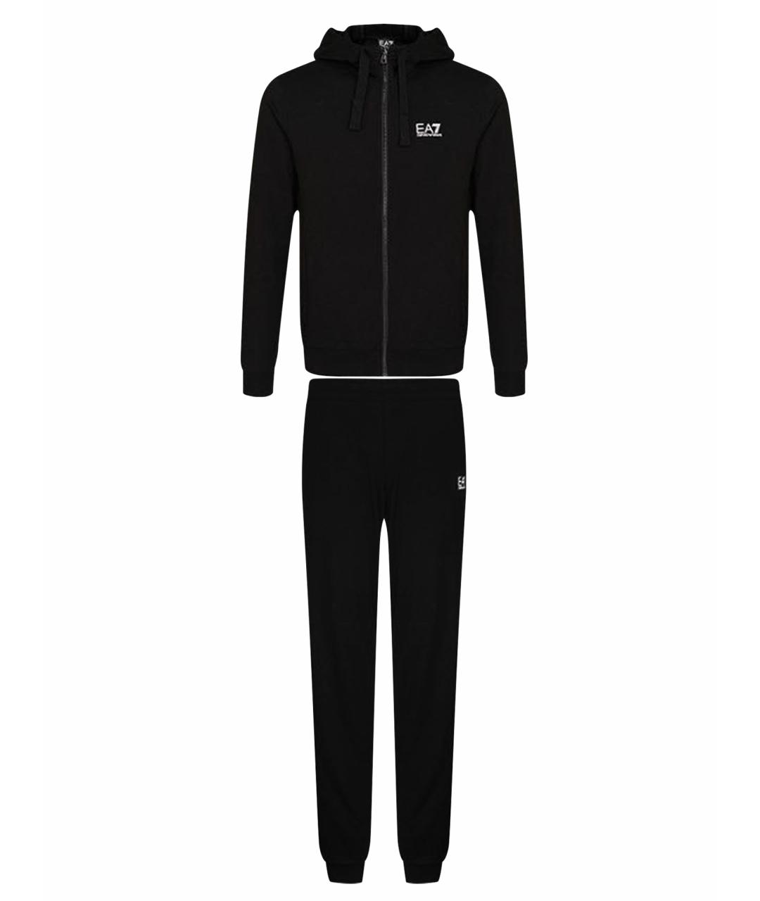 EMPORIO ARMANI Черный полиэстеровый спортивный костюм, фото 1