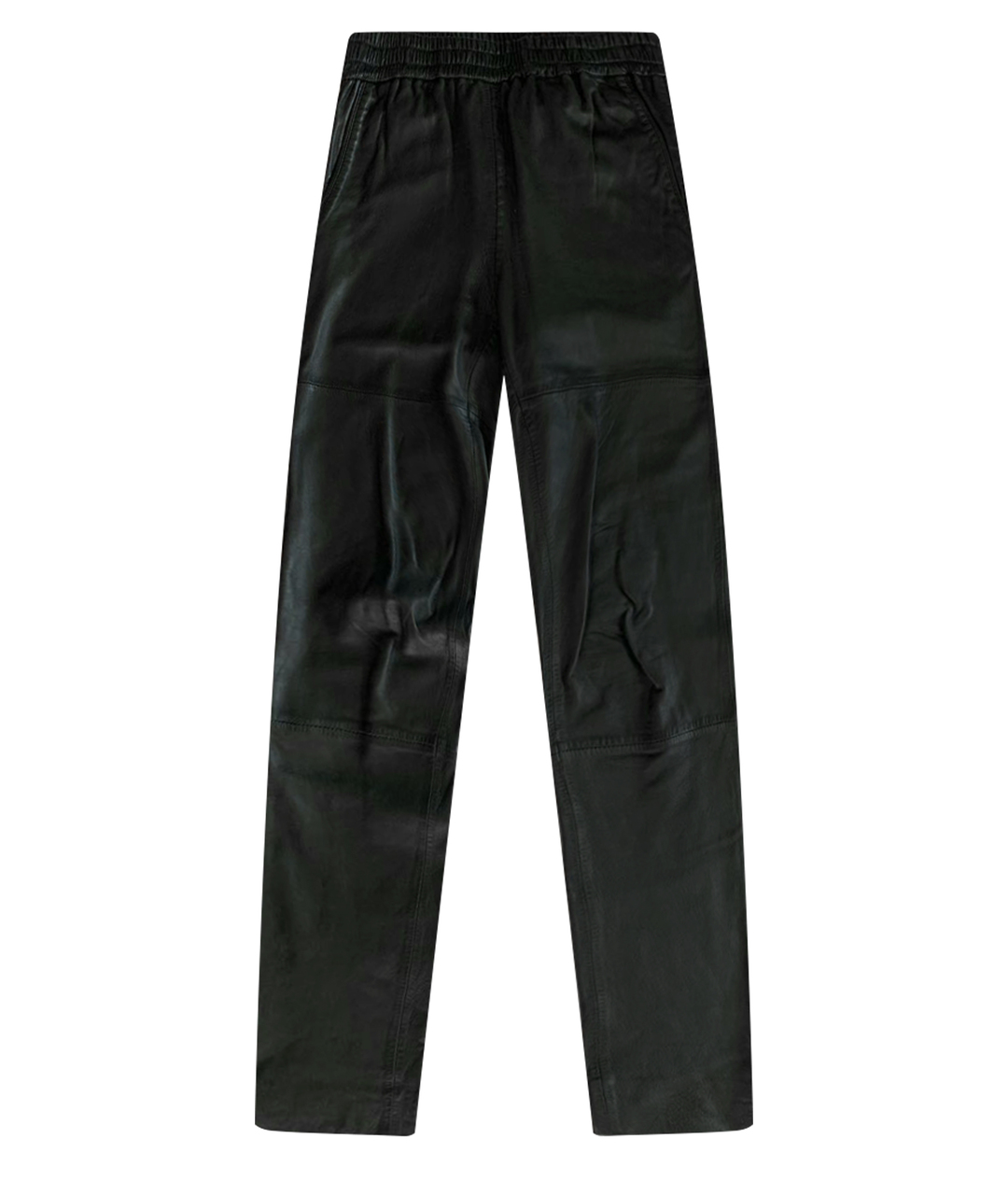 DESIGNERS REMIX Черные кожаные брюки и шорты, фото 1