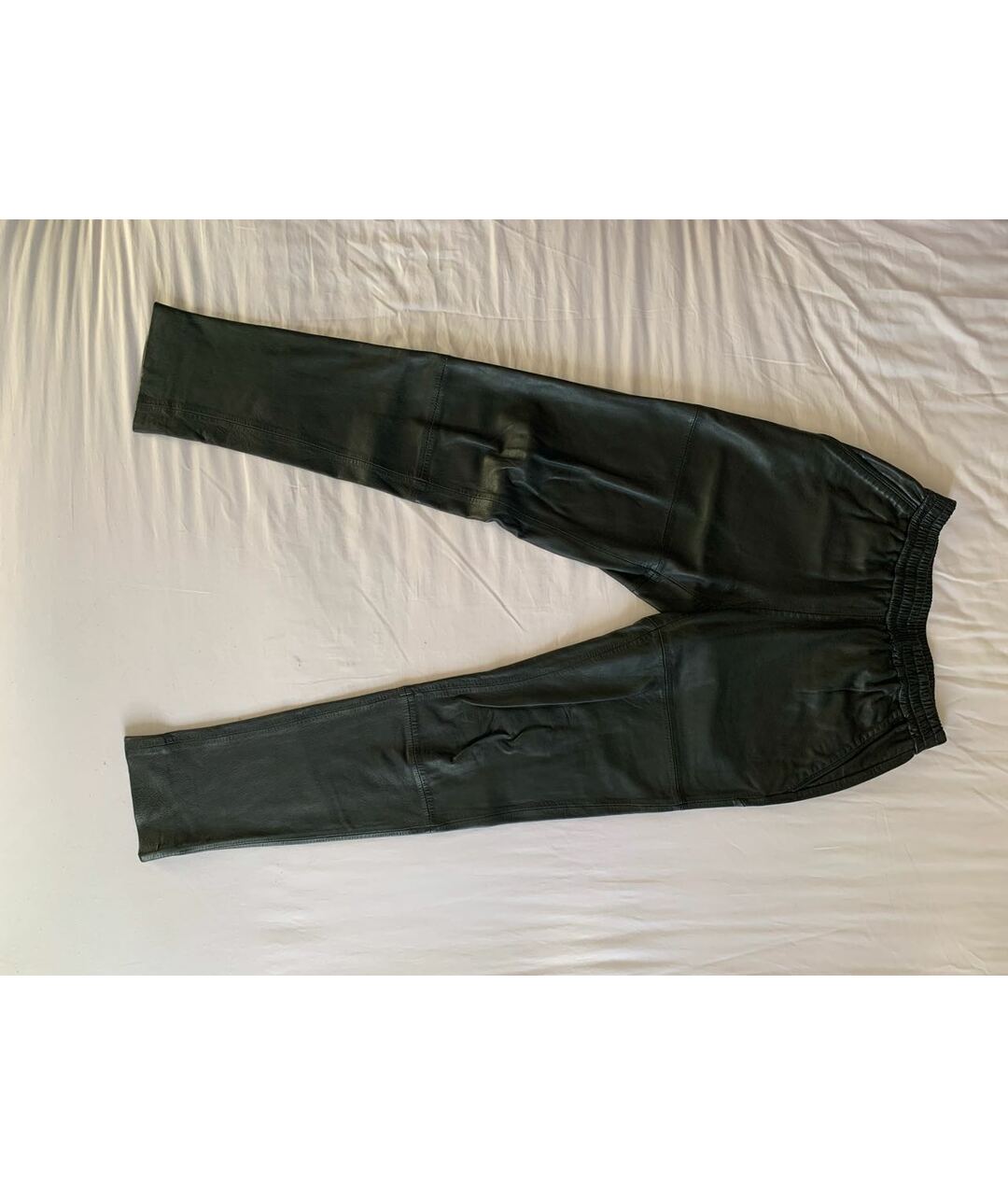 DESIGNERS REMIX Черные кожаные брюки и шорты, фото 7