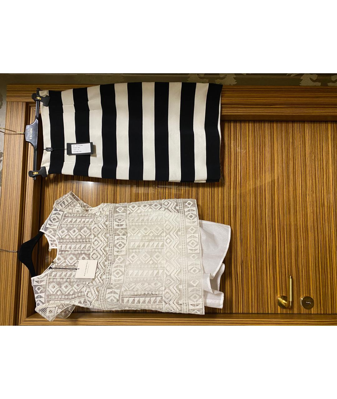 PHILOSOPHY DI LORENZO SERAFINI Белый вискозный костюм с юбками, фото 6