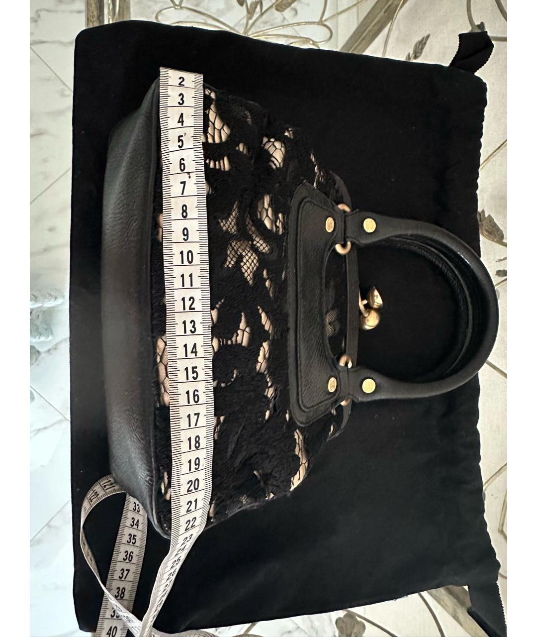 CELINE PRE-OWNED Черная тканевая сумка с короткими ручками, фото 7