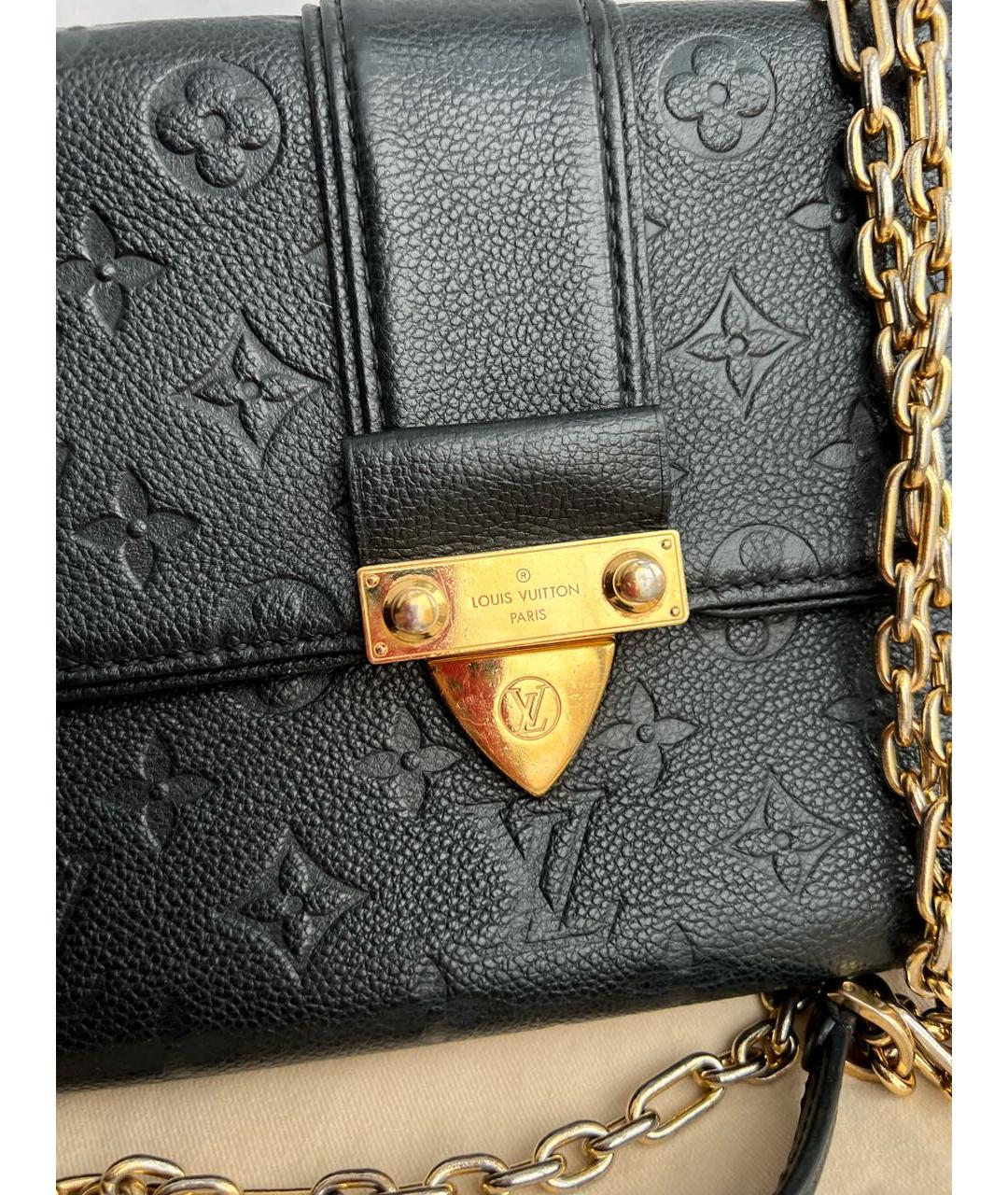 LOUIS VUITTON Темно-синяя кожаная сумка через плечо, фото 7