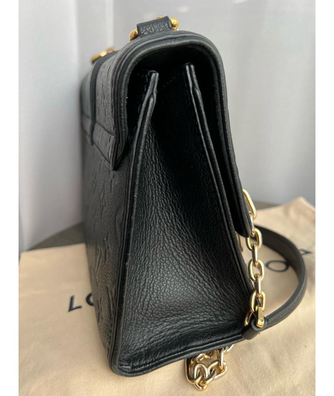 LOUIS VUITTON Темно-синяя кожаная сумка через плечо, фото 2